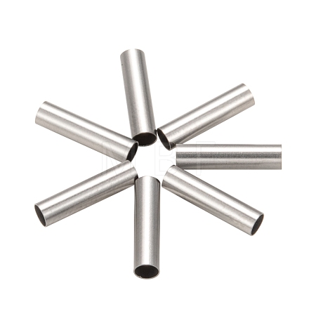 Tarnish Resistant 304 Stainless Steel Tube Beads X-STAS-G071-32P-1