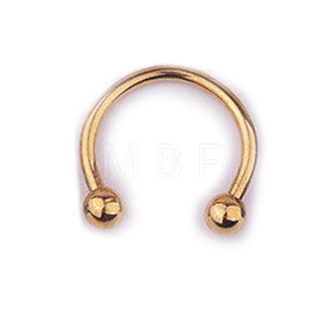 303 Stainless Steel Circular/Horseshoe Barbell Nose Rings WG86D19-19-1