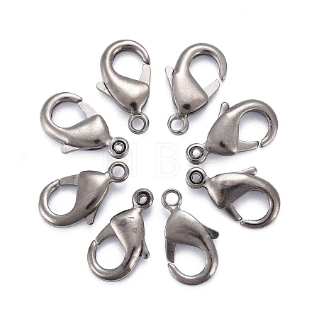 Brass Lobster Claw Clasps KK-903-B-NF-1