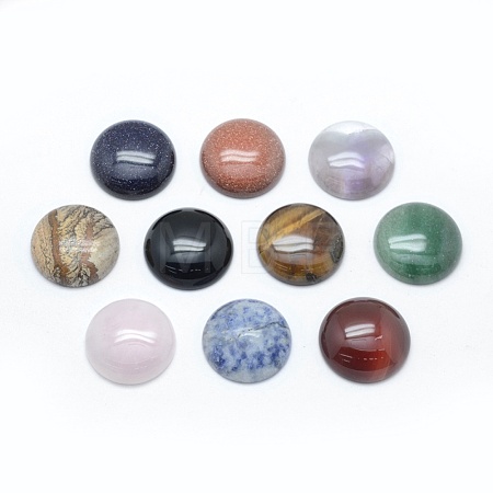 Natural & Synthetic Mixed Stone Cabochons G-E492-A-1