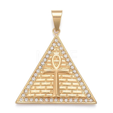 304 Stainless Steel Big Pendants STAS-K214-10G-1