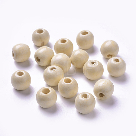 Dyed Natural Wood Beads WOOD-Q006-12mm-04-LF-1
