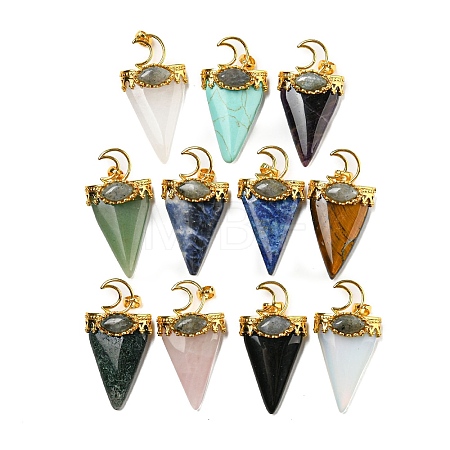 Natural & Synthetic Gemstone Big Pendants G-F639-06-G-1
