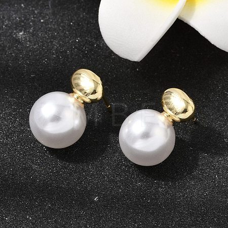 Brass Stud Earring EJEW-H180-05G-1