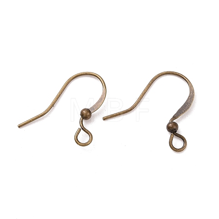 Antique Bronze Brass Earring Hooks Ear Wire Hooks X-KK-Q365-AB-NF-1