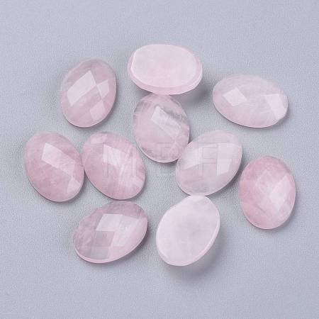Natural Rose Quartz Cabochons X-G-G760-A08-1