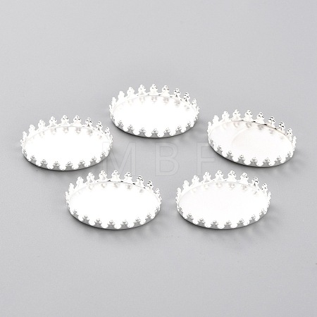 304 Stainless Steel Cabochon Settings STAS-Y001-07B-S-1