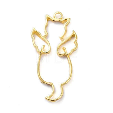 Zinc Alloy Open Back Bezel Pendants PALLOY-E577-15G-1