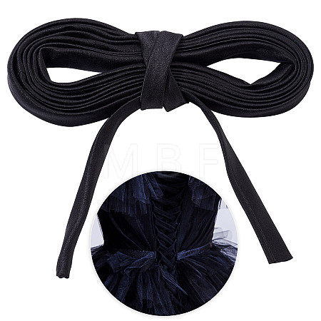 Satin Wedding Dress Back Tie Rope SRIB-WH0011-039B-1