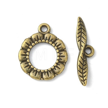 Tibetan Style Toggle Clasps MLF11359Y-NF-1