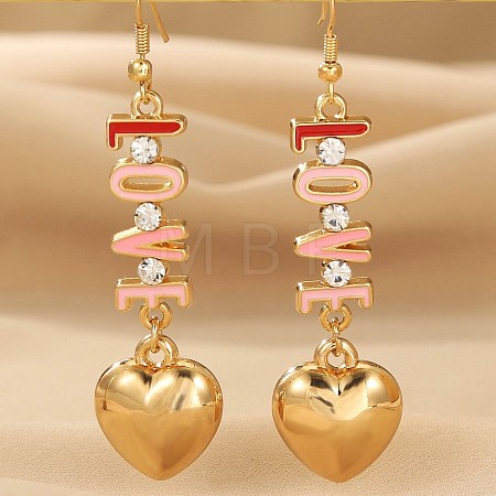 Alloy & Enamel Dangle Earrings FS-WG632E1-02-1