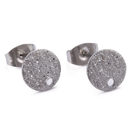 Non-Tarnish 304 Stainless Steel Stud Earring Findings X-STAS-Z021-A-01P-1