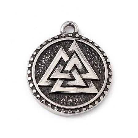 304 Stainless Steel Pendants STAS-E158-27AS-1