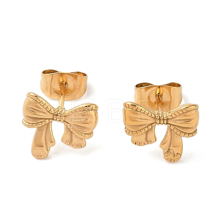 304 Stainless Steel Stud Earrings EJEW-S227-30G-07-1
