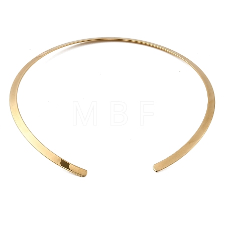 PVD Vacuum Plating 202 Stainless Steel Wire Choker Necklace NJEW-H011-07G-01-1