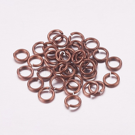 Brass Saw Cut Saw Cut Open Jump Rings KK-M165-5mm-03R-RS-1