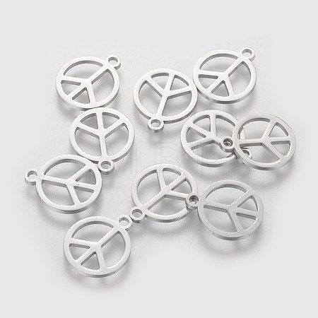 Non-Tarnish 304 Stainless Steel Charms STAS-Q201-T062-1