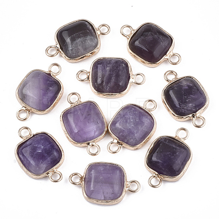 Natural Amethyst Links connectors G-S344-69G-1