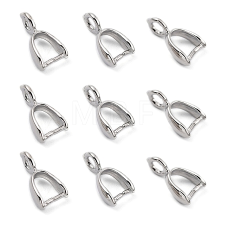 Grade AA Brass Ice Pick Pinch Bails for Pendant Making X-KK-M008-b-07P-NR-1