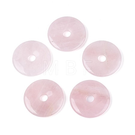 Natural Rose Quartz Big Pendants G-T144-43B-1