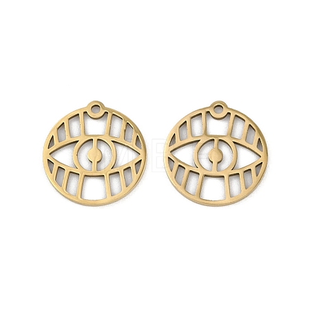 201 Stainless Steel Pendants STAS-U052-02C-G-1