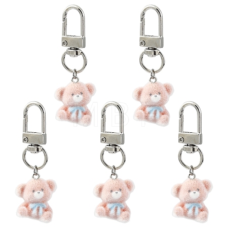 5Pcs Resin Pendant Decorations HJEW-YW00334-1