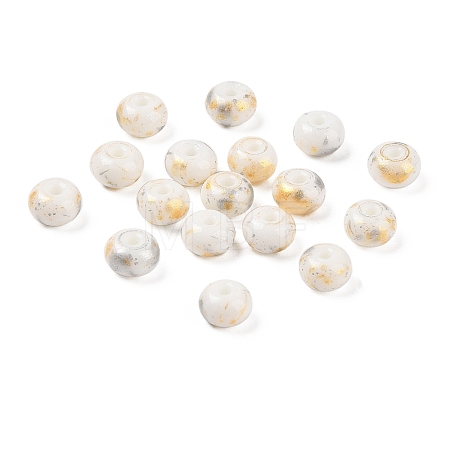 Opaque Spray Painted Glass Beads X1-GLAA-G118-01K-1