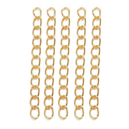 Iron Ends with Twist Chains CH-CH017-G-5cm-1