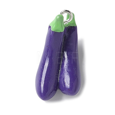 Resin Iron Pendants RESI-D280-14-1