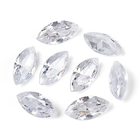 Horse Eye Cubic Zirconia Charms ZIRC-ZX004-06B-02-1