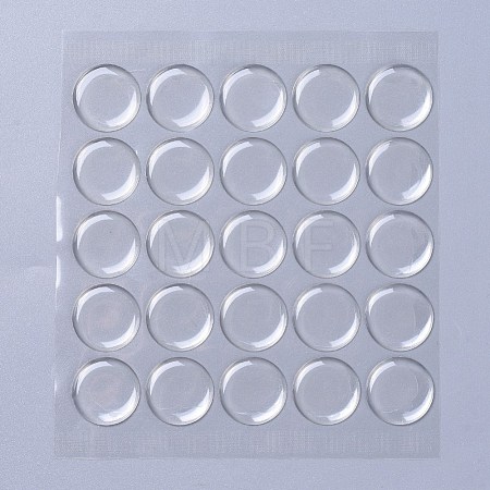 Plastic Clear Cabochons Epoxy Sticker AJEW-J031-01-1