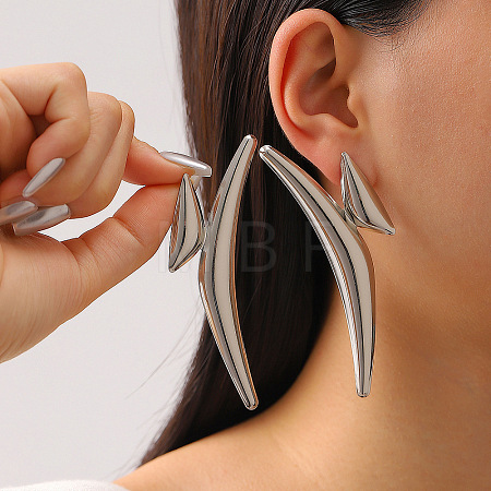Exaggerated Alloy Stud Earrings WG74E5F-10-1