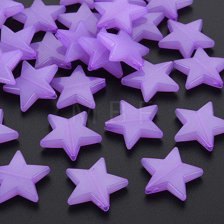 Imitation Jelly Acrylic Beads X-MACR-S373-90-E04-1