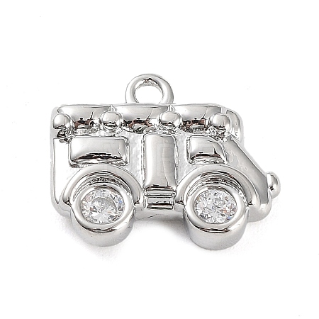 Brass Micro Pave Cubic Zirconia Pendants LS-KK-K276-05P-1