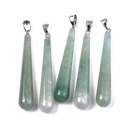 Natural Green Aventurine Big Pendants G-T131-17D-1