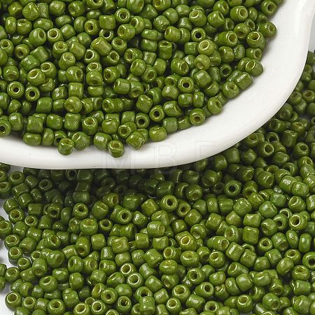 Baking Paint Glass Seed Beads SEED-S001-K9-1