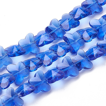 Transparent Glass Beads GLAA-Q066-14mm-B09-1