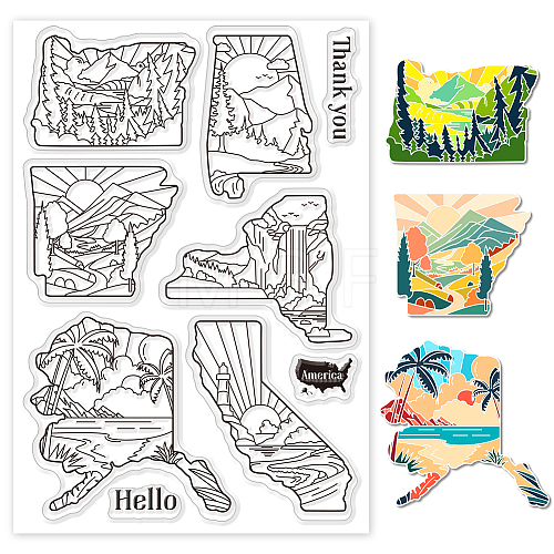 Custom PVC Plastic Clear Stamps DIY-WH0448-0522-1