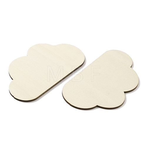 Customized Cloud Unfinished Wood Slice WOOD-WH0024-116B-1