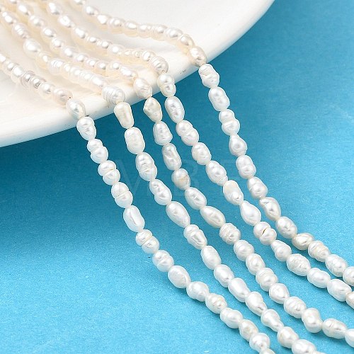 Natural Cultured Freshwater Pearl Beads Strands PEAR-I007-01O-01C-1