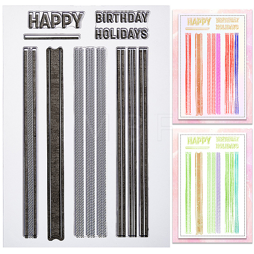 Clear Silicone Stamps DIY-WH0504-61B-1