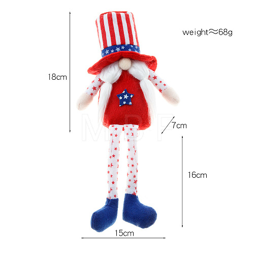 Independence Day Cloth Rudolph Doll GUQI-PW0004-53B-1