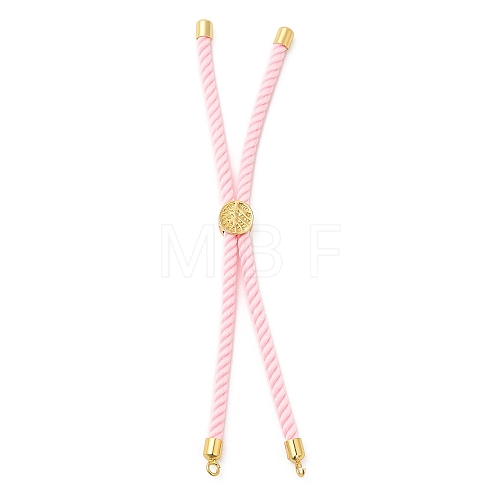 Twisted Nylon Cord Silder Bracelets DIY-B066-03G-06-1