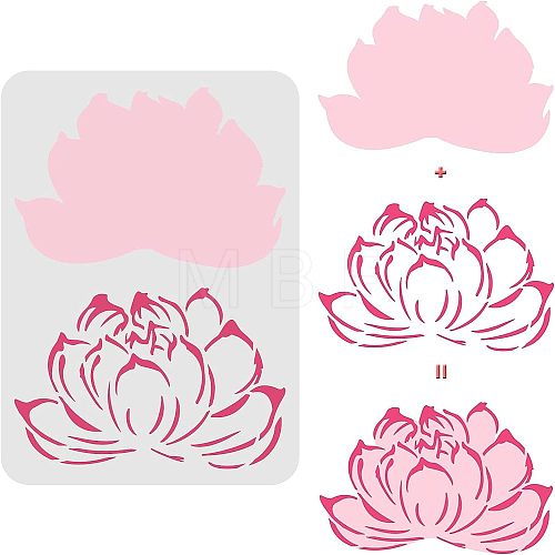 Large Plastic Reusable Drawing Painting Stencils Templates DIY-WH0202-177-1