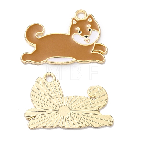 Alloy Enamel Pendants ENAM-D046-37G-1