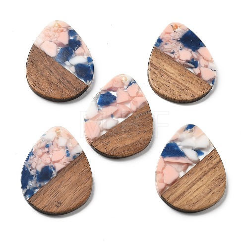 Resin and Walnut Pendants FIND-R051-04E-1