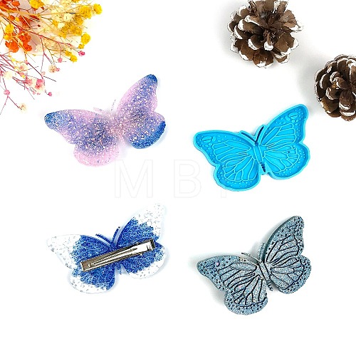 Butterfly Shaped Ornament Silicone Molds X-DIY-L067-K01-1