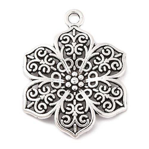 Tibetan Style Alloy Pendants X-TIBE-Q050-152AS-LF-1