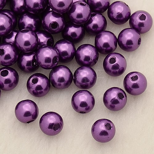 Imitation Pearl Acrylic Beads PL608-05-1