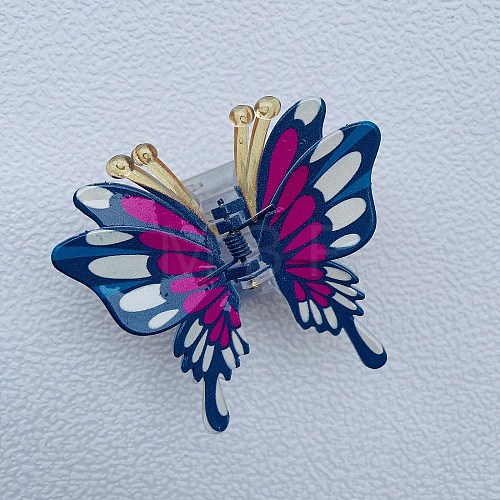 Butterfly Plastic Claw Hair Clips PW-WG4F491-03-1